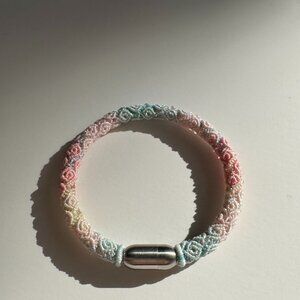 Handwoven Huiwen Knot Bracelet – Chinese Heritage Macrame | Traditional Craftsma